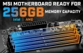 MSI propose la prise en charge de 256 Go de mmoire chez AMD et Intel