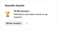 On a quand mme le droit  une petite coupe pour nos 50 000 abonns sur Youtube