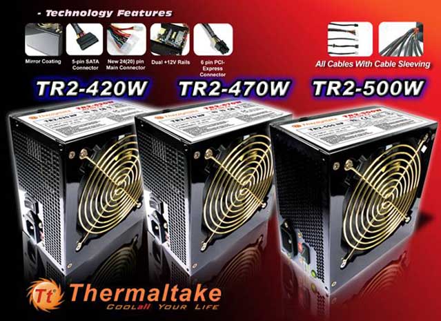 Nouvelles alims Thermaltake TR2