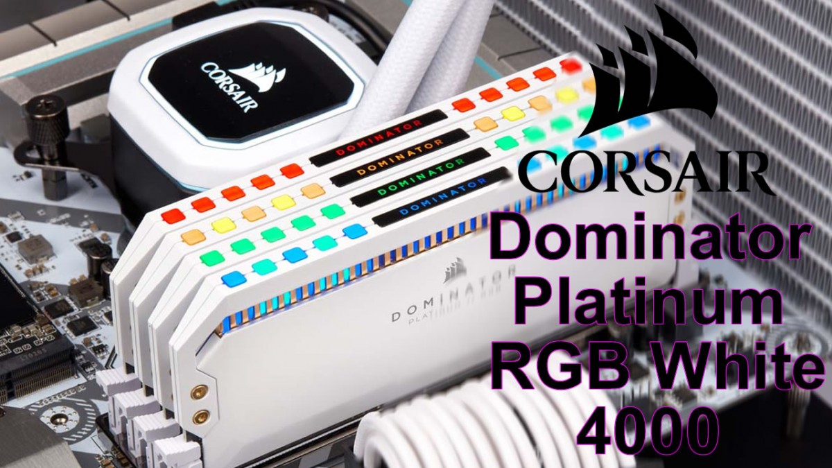 [Cowcot TV] Présentation mémoire DDR4 CORSAIR Dominator Platinum RGB White 4000