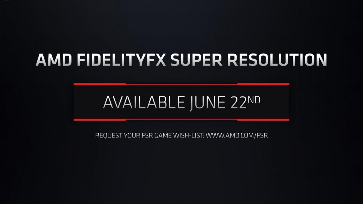 AMD dévoilera le 22 juin prochain le FidelityFX Super Resolution et il sera aussi compatible avec les cartes NVIDIA
