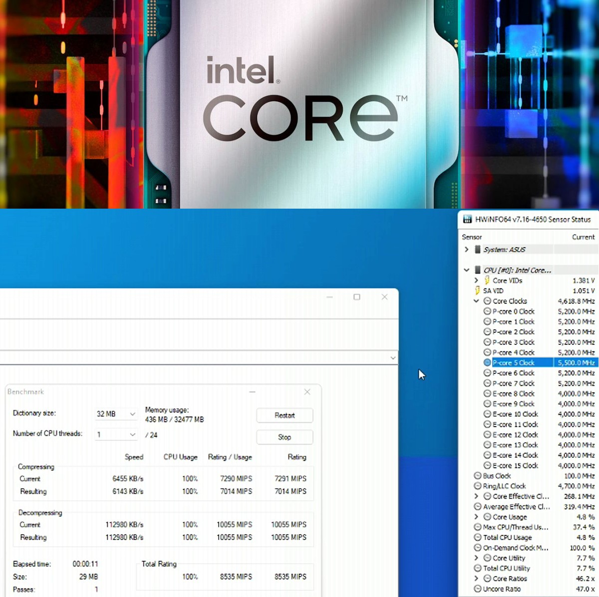 CPU Intel Core i9-12900KS : 5.2 GHz sur tous les cores et 5.5 GHz en Boost, mais ils ont fous...