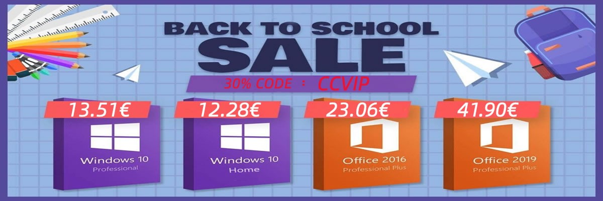 13 euros pour Windows 10 Pro et 23 euros pour Office 2016, bientôt la rentrée