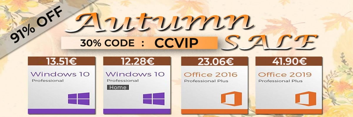 13 euros pour Windows 10 Pro et 23 euros pour Office 2016, mince bientôt l'automne