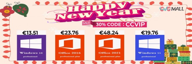 2023 avec GVGMALL : Microsoft Windows 10 Pro à 13 euros, Office 2016 à 23 euros !
