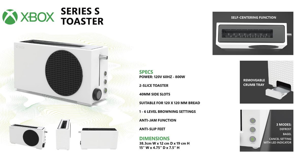 Précommande] Toaster Xbox Series S, Mini-Frigo Xbox Series X (+ d'autres  produits atypiques) –