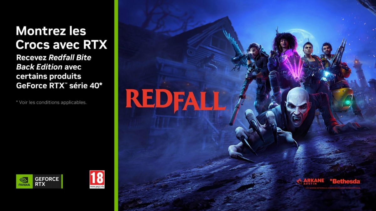 NVIDIA annonce un bundle Redfall Bite Back Edition pour ses RTX 4000