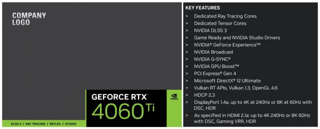 Super, voilà le logo officiel de la NVIDIA GeForce RTX 4060 Ti