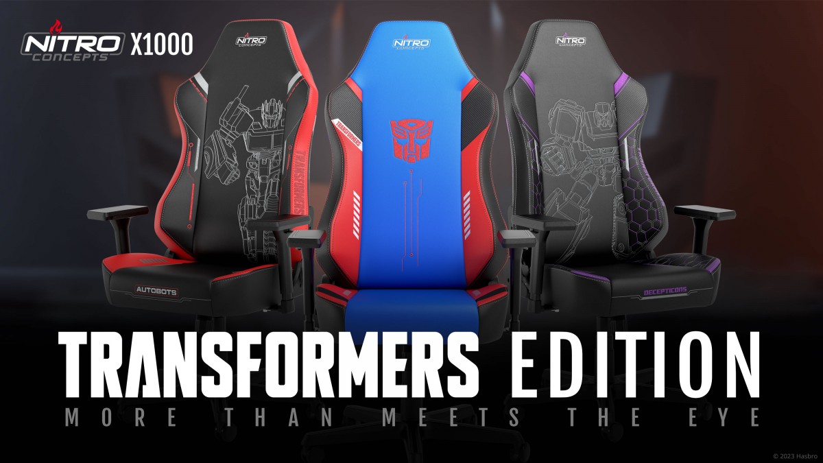 Nitro Concepts vient sauver la Terre avec ses sièges X1000 - Transformers Edition