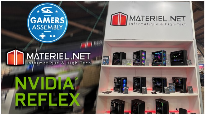 Le NVIDIA REFLEX sur le stand Materiel.net à la Gamers Assembly 2023