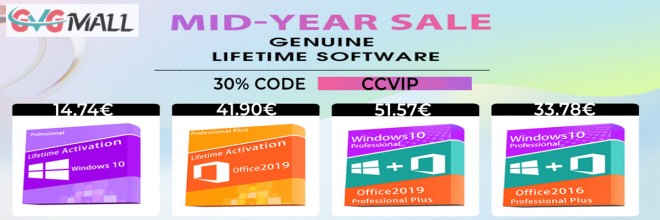 Les ventes d'été jusqu'à - 91 %, Windows 10/11 à moins de 15 U+20AC; et Office à 24 U+20AC; !!!