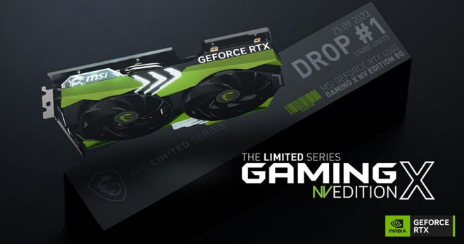 MSI annonce la GeForce RTX 4060 GAMING X 8G NV EDITION, la première salve de produits THE LIMITED SERIES