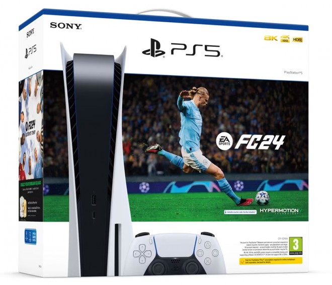 La Playstation 5 standard + EA Sports FC 24 à 499 euros