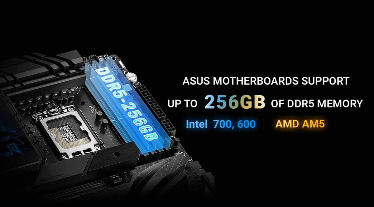 ASUS passe à 256 Go maximum sur certaines cartes Intel