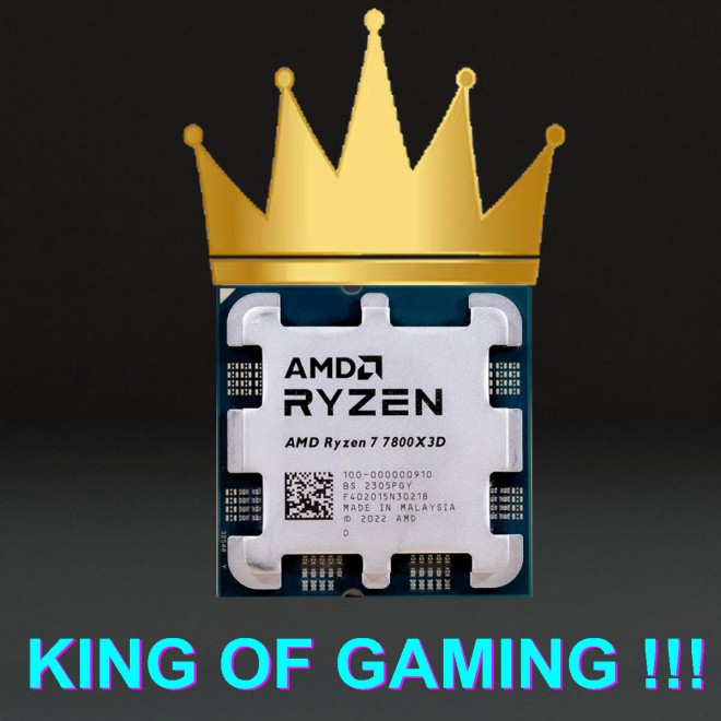 Le Ryzen 7 7800X3D restera le King du Gaming, malgré l'arrivée des Ryzen 9000X, dixit AMD