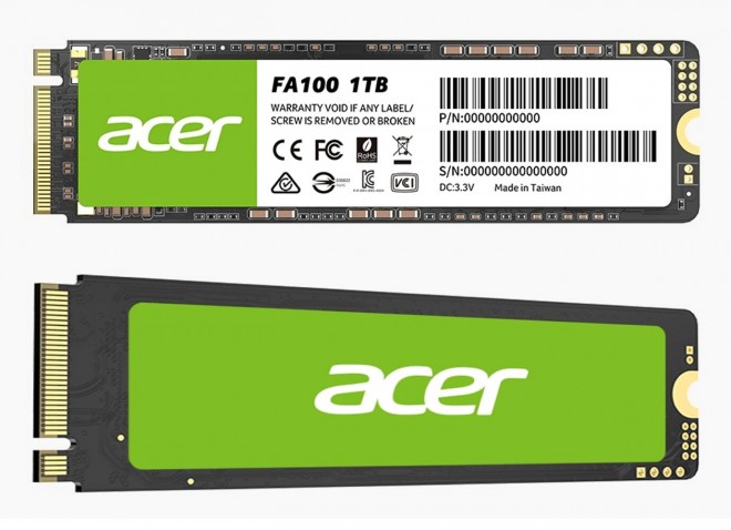 Acer lance le SSD M.2 FA100