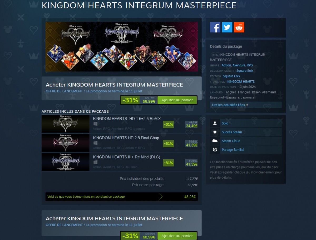 Les épisodes PC Kingdom Hearts débarquent sur Steam !