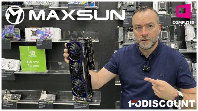 MAXSUN innove avec un CM ITX avec le PCI Express à l'arrière !!!
