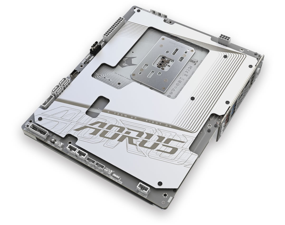 GIGABYTE officialise sa carte B650E AORUS STEALTH ICE avec connecteurs au dos