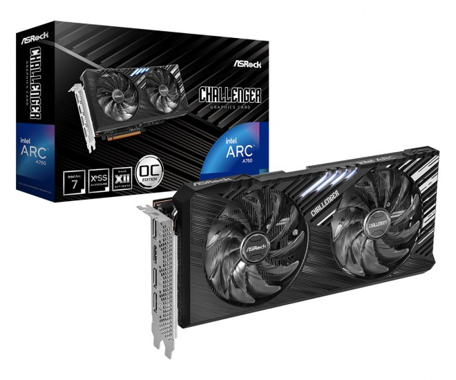 ASRock propose des cartes Arc A750 et A770 Challenger SE