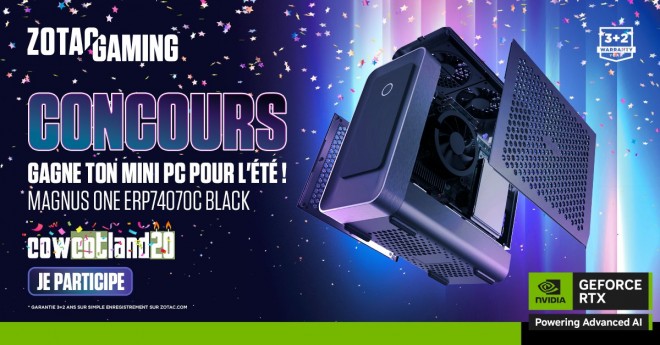 Concours Cowcotland : Gagne ton PC pour l'été avec ZOTAC !!!