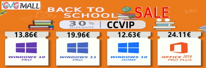 Pour la rentrée scolaire, Windows 10 à seulement 13 euros et Windows 11 à seulement 19 euros à vie !