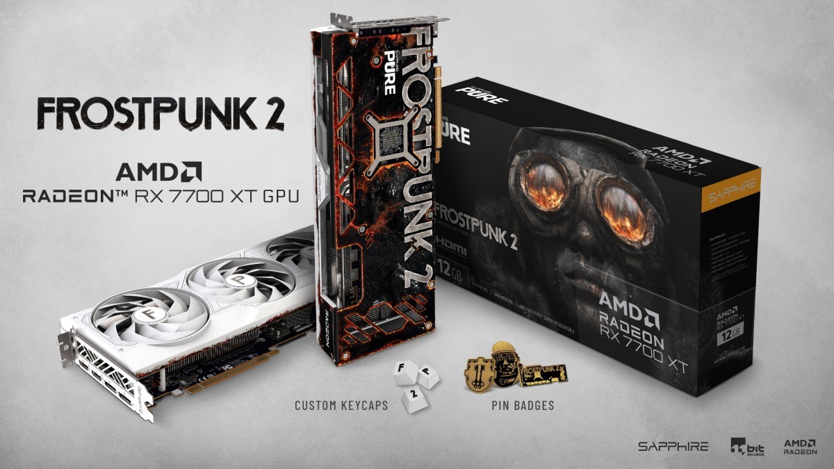 La très belle SAPPHIRE Radeon RX 7700 XT Frostpunk 2 Edition est disponible à la vente pour un peu moins de 450 $