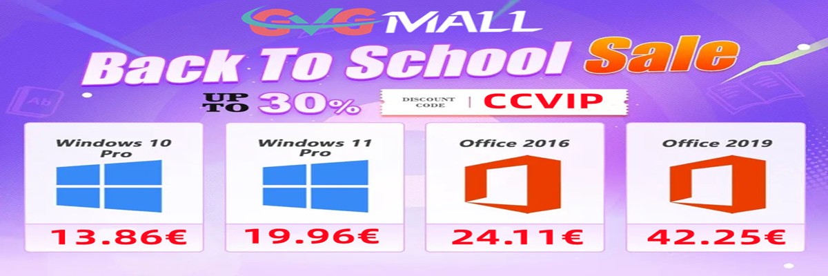 En août, Windows 10 à seulement 13 euros et Windows 11 à seulement 19 euros à vie !!