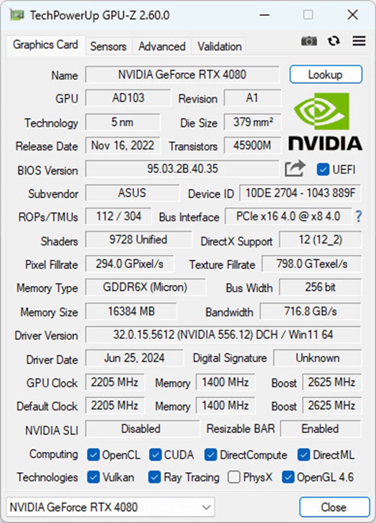 Le logiciel GPU-Z est disponible en version 2.60.0