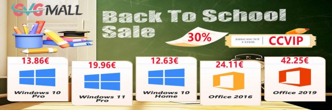 Pour la rentrée, offrez à votre PC Windows 10 à 13 euros ou Windows 11 à 19 euros !!!