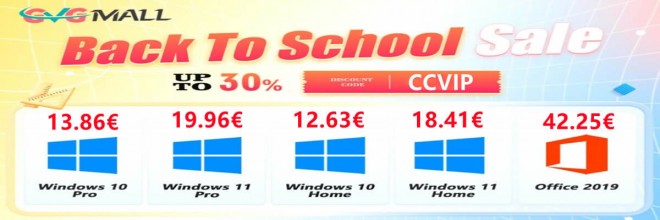 La rentrée approche, offrez à votre PC Windows 10 à 13 euros ou Windows 11 à 19 euros !!!