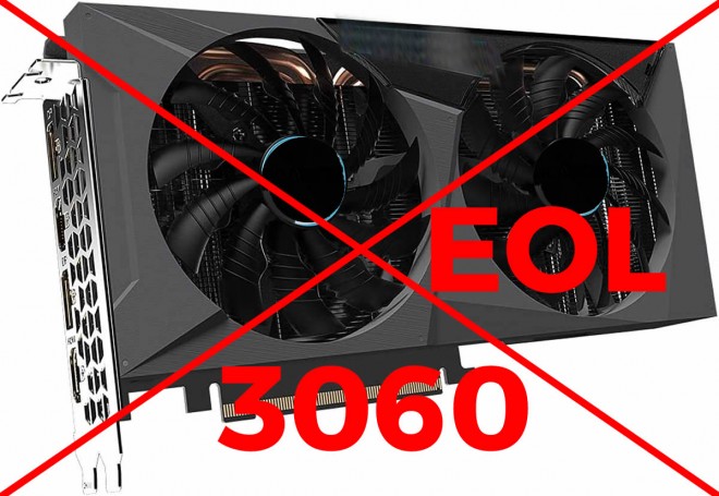 Fin de carrière pour la GeForce RTX 3060 des verts