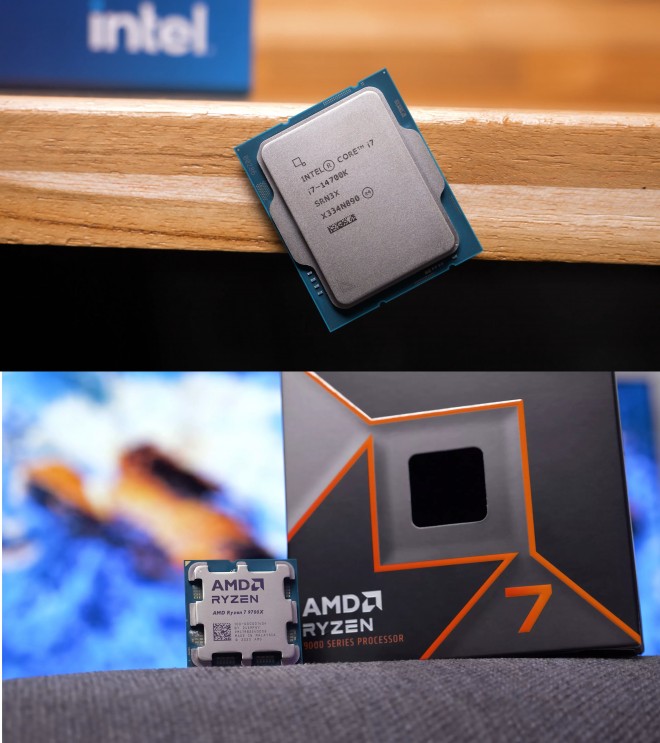 AMD Ryzen 7 9700X ou Intel Core i7-14700K pour jouer ? 42 jeux testés !!!