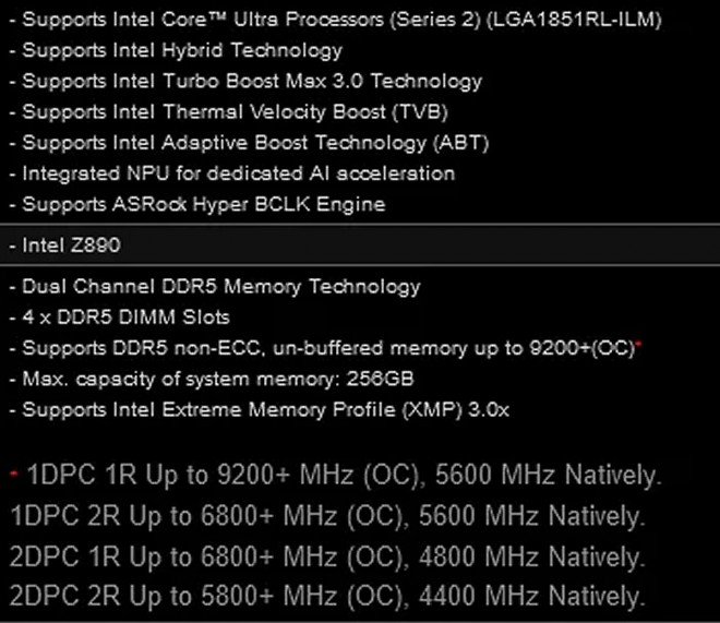 asrock z890 9200