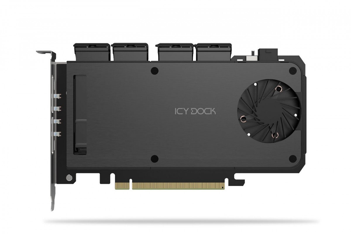 ICY DOCK ExpressSlot MB204MP-B, quatre SSD M.2 sur une carte PCI-E