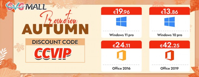 On prépare le PC à l'automne avec Windows 10 à 13 euros ou Windows 11 à 19 euros !!!