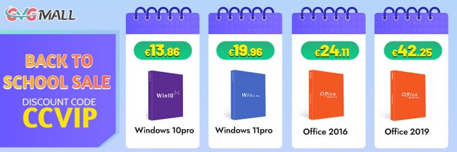 Si si, c'est possible, Windows 10 à 13 euros ou Windows 11 à 19 euros !!!