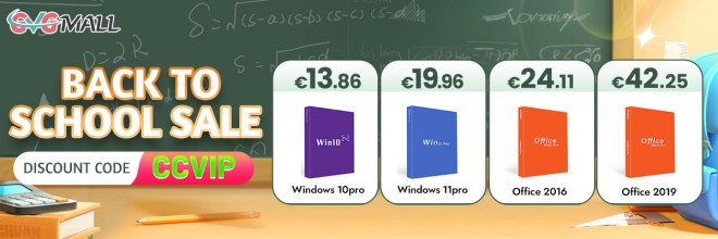 Windows 10 à 13 euros ou Windows 11 à 19 euros, parfait pour la rentrée !!!