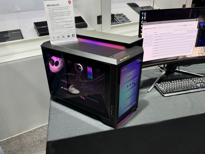 MSI MEG Vision X AI : un futur PC en Arrow Lake et RTX 5000