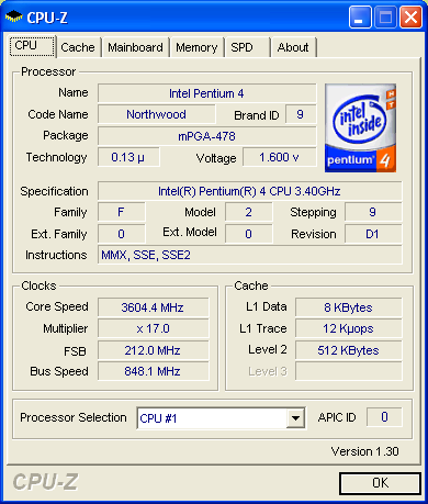 CPU-Z v1.30