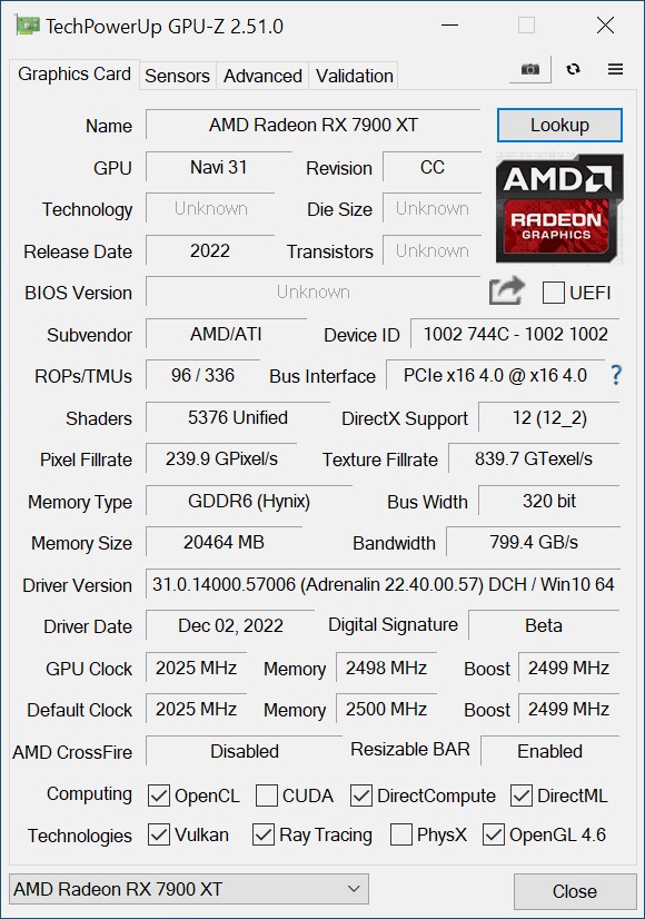 Image 52892, galerie Test AMD Radeon RX 7900 XT et RX 7900 XTX : RDNA3 se multi-dploie !