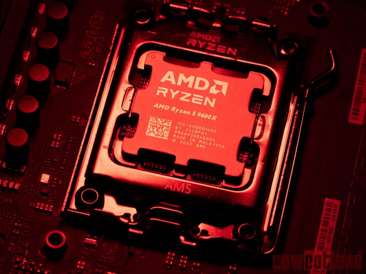 Image 69022, galerie Test processeurs : AMD Ryzen 5 9600X et Ryzen 7 9700X, et si on baissait le chauffage ? 