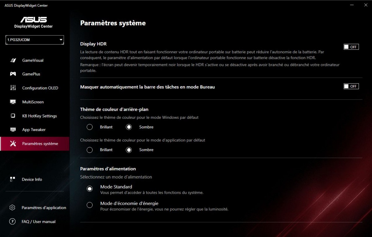 Image 68071, galerie ASUS ROG Swift PG32UCDM et son cosystme : Tout  la mode de la rpublique !