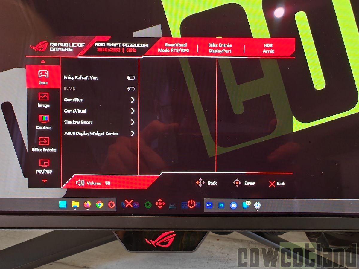 Image 68019, galerie ASUS ROG Swift PG32UCDM et son cosystme : Tout  la mode de la rpublique !