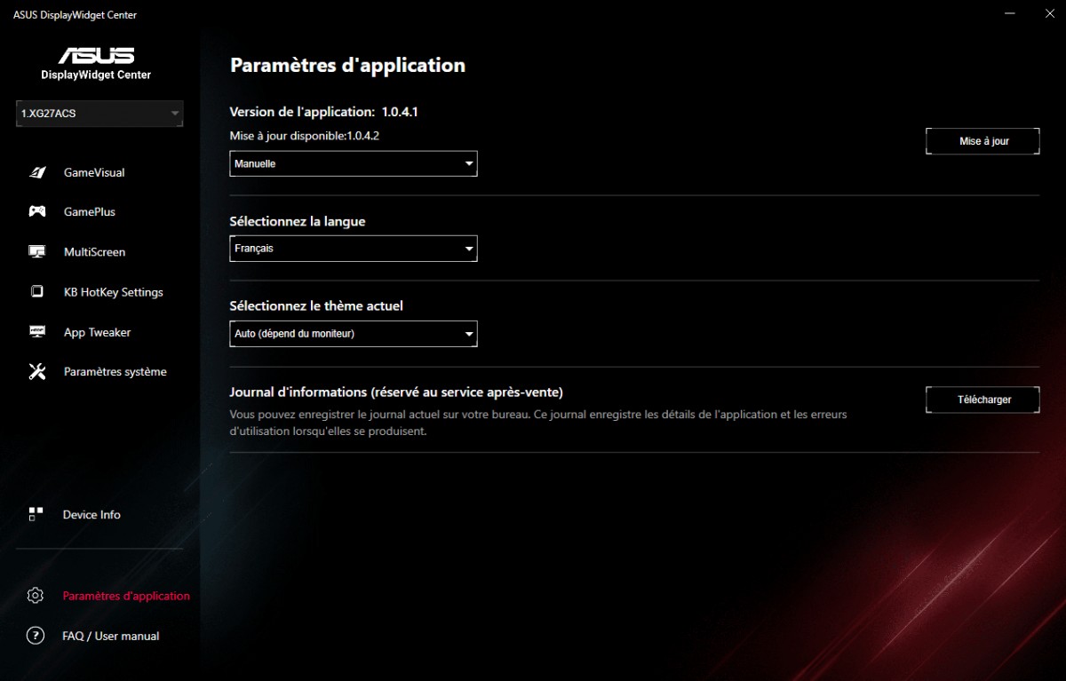 Image 68813, galerie ASUS ROG XG27ACS : IPS, 180 Hz et ELMB-Sync, votre cran mrite d'tre aussi rapide que vos rflexes !