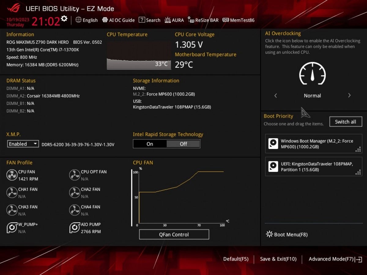 Image 61612, galerie Test carte mre : ASUS ROG Maximus Z790 Dark Hero