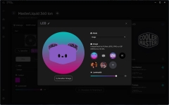Cliquez pour agrandir Cooler Master MasterLiquid 360 Ion, un cran et de nombreuses possibilits logicielles