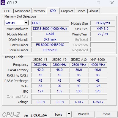 Image 68971, galerie Test mmoire : G.Skill Trident Z5 Royal 8000 MT/s CL40, le kit parfait pour se recoiffer