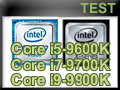 Test processeurs Intel Coffee Lake-R Core i5-9600K, Core i7-9700K et Core i9-9900K