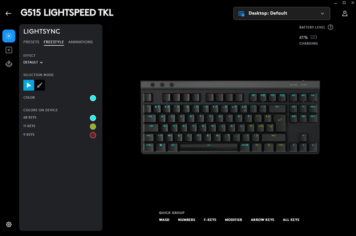 Image 68521, galerie Test clavier : Logitech G515 Lightspeed TKL, c'est toujours pas a... 